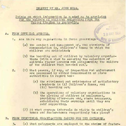 Enquiry by Mr. John Moss. Points on which information is needed as to provision for the welfare of children emigrating from the United Kingdom to Australia